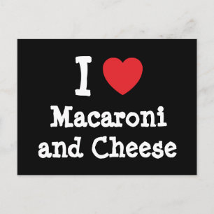 Carte Postale Je coeur (amour) Macaroni et fromage