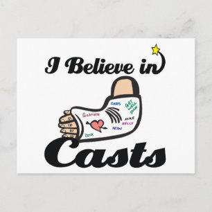 Carte Postale je crois aux casts