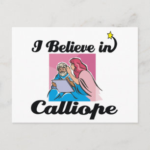Carte Postale je crois en Calliope