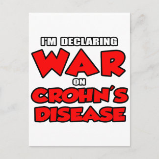 Carte Postale Je déclare la guerre à la maladie de Crohn