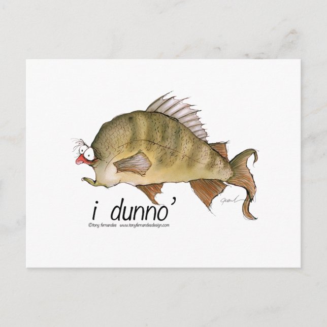 Carte Postale je dunno, tony fernandes (Devant)