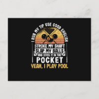 Je frotte mon haut joueur de billard drôle