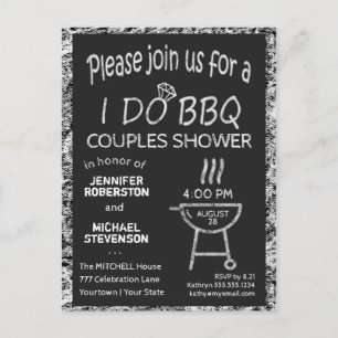 Carte Postale Je le fais   BBQ   Douche Couples
