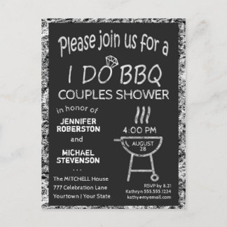 Carte Postale Je le fais | BBQ | Douche Couples