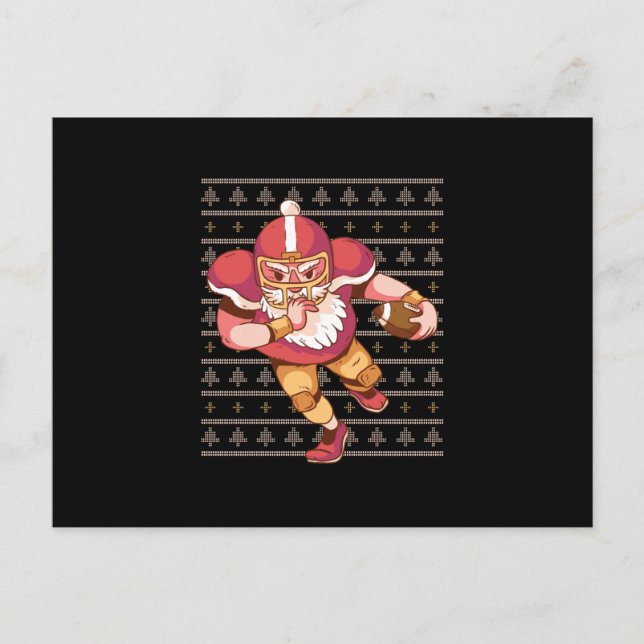 Carte Postale Je Le Fais Pour Le Football De Père Noël College (Devant)