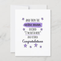 « Je me tire d'ici » Drôle de retraite