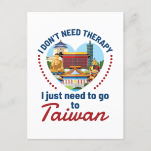 Carte Postale Je n'ai pas besoin de thérapie, je dois juste alle