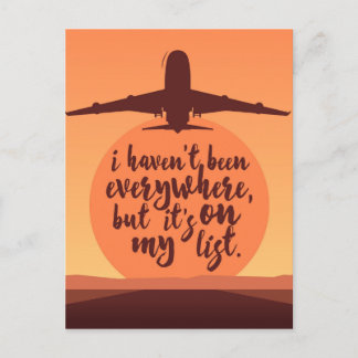 Carte Postale Je n'ai pas été partout