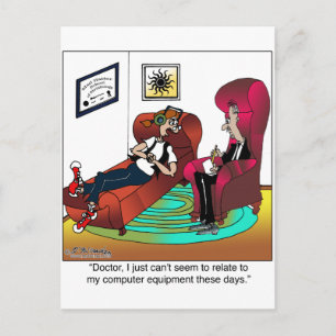 Carte Postale Je ne peux pas me connecter à mon ordinateur