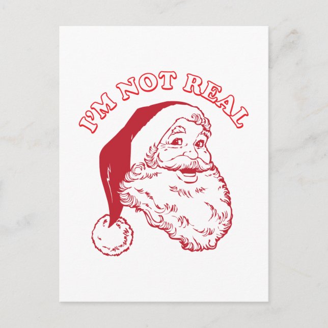 Carte Postale Je ne suis pas réel (Devant)