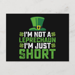 Carte Postale Je ne suis pas un Leprechaun Je ne suis qu'une cou