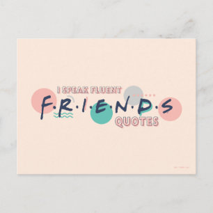 Carte Postale Je parle couramment les citations FRIENDS™