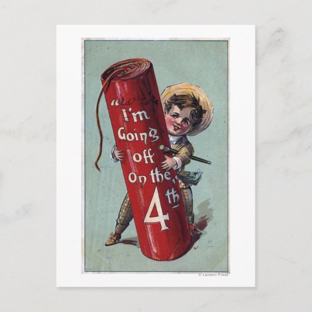 Carte Postale Je pars sur le quatrième # 1 (Devant)