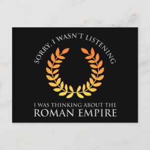 Carte Postale Je Pensais À L'Empire Romain