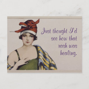 Carte Postale "Je pensais voir comment cette éruption guérit" P