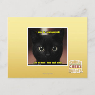 Carte Postale Je peux être schizophrène