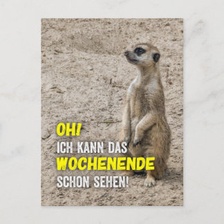Carte Postale Je peux voir ce week-end
