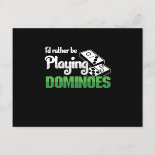 Carte Postale Je Plais Plutôt Jouer Dominoes Tiles Puzzler Cadea