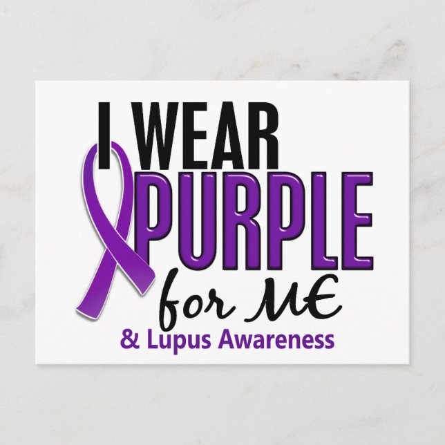 Carte Postale Je Porte Du Violet Pour Moi 10 Lupus (Devant)