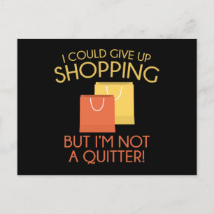 Carte Postale Je Pourrais Abandonner Le Shopping
