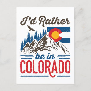 Carte Postale Je préfère être au Colorado