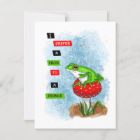 Je préfère une grenouille à un prince | Artwork de