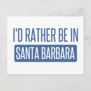 Carte Postale Je préférerais être à Père Noël Barbara