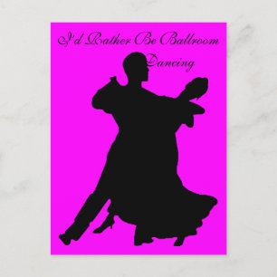 Carte Postale Je Préférerais Être Danseur De Salle De Bal