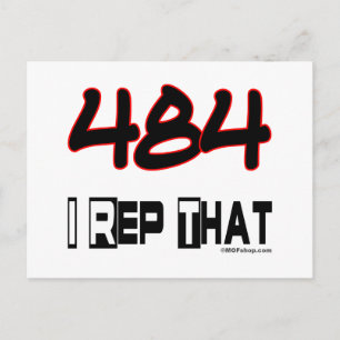 Carte Postale Je Représente L'Indicatif Régional 484