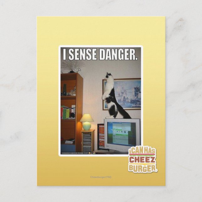 Carte Postale Je sens le danger (Devant)
