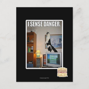Carte Postale Je sens le danger