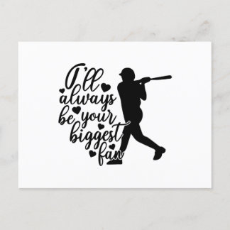 Carte Postale Je serai toujours ton plus grand fan de baseball