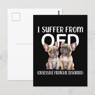Carte Postale Je Souffre Des Chiens De Troubles Français Obsessi