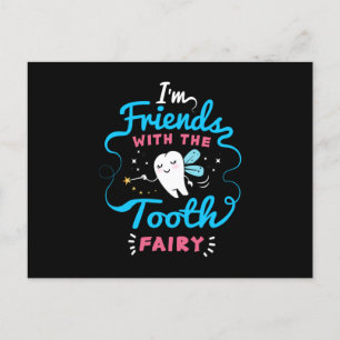 Carte Postale Je suis Ami Avec La Fée Des Dents