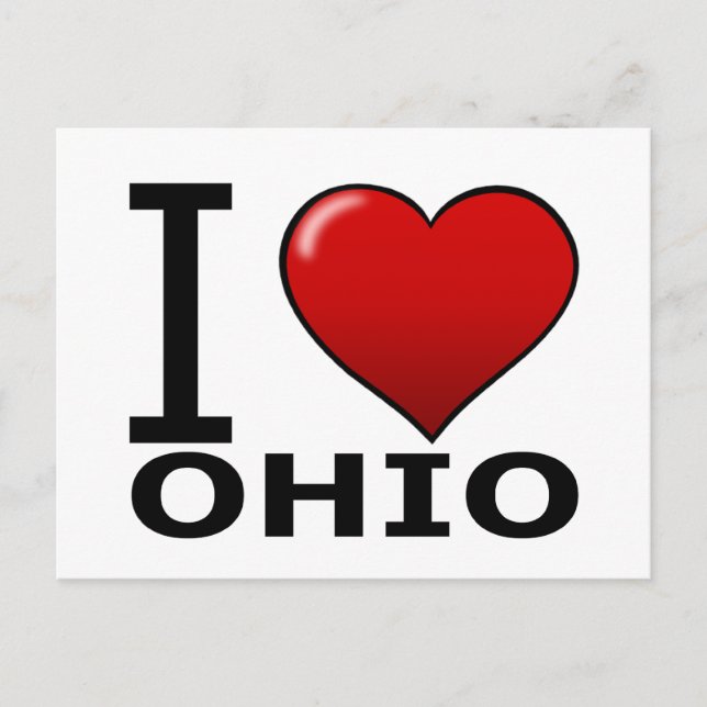 CARTE POSTALE JE SUIS AMOUREUX DE L'OHIO (Devant)