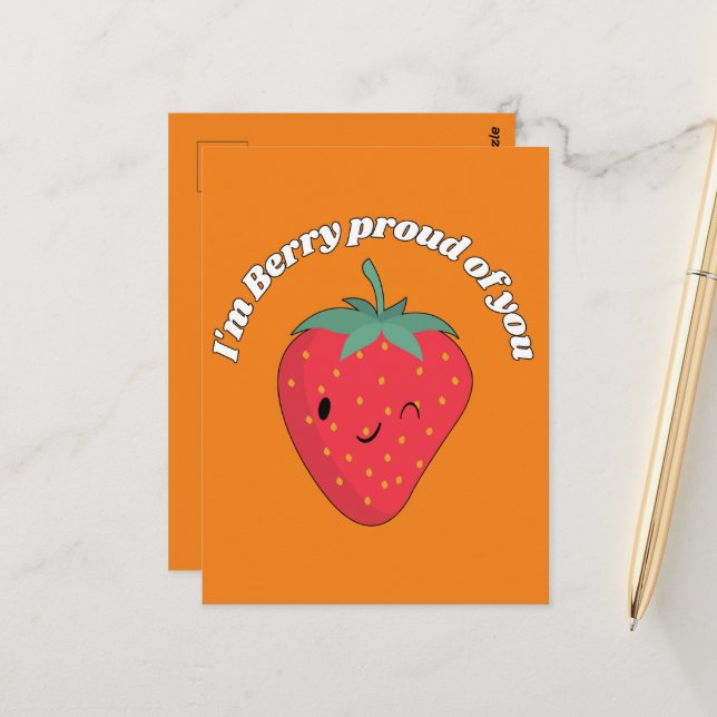 Carte Postale Je suis Berry fier de toi (Devant/Arrière en situation)