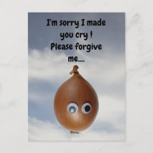 Carte Postale Je suis désolé de t'avoir fait pleurer !