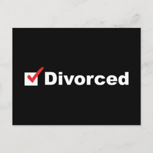 Carte Postale Je suis divorcé et disponible