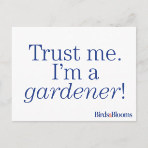 Carte Postale Je suis Gardener