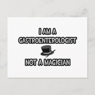 Carte Postale Je Suis Gastroentérologue ... Pas un magicien