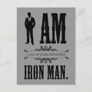 Carte Postale Je suis Iron Man