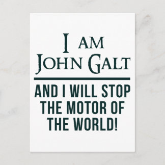 Carte Postale Je Suis John Galt