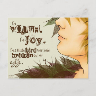Carte Postale Je suis Joy Postcard