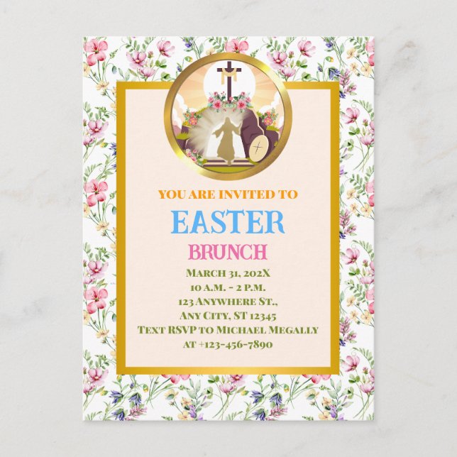 Carte Postale Je suis la résurrection et la vie (Devant)