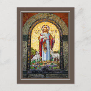 Carte Postale "JE SUIS LE BON SHEPHERD Après Bernhard Plockhorst