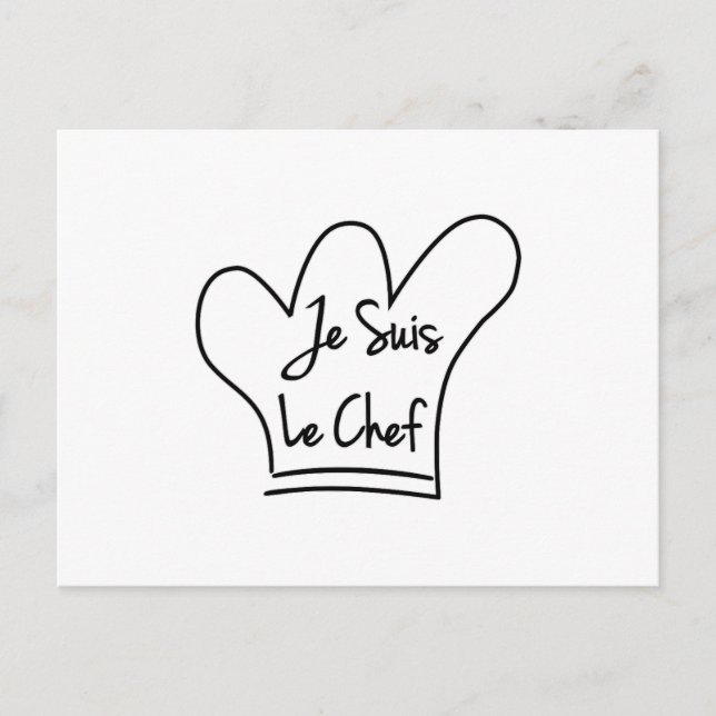 Carte Postale Je Suis Le Chef (Devant)