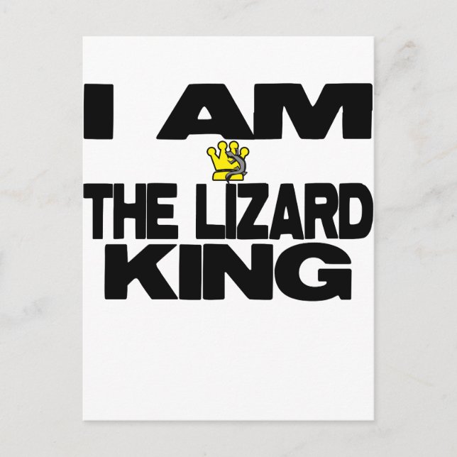Carte Postale Je Suis Le Lizard King (Devant)