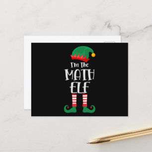 Carte Postale Je Suis L'Elfe Math Qui Correspond À Noël