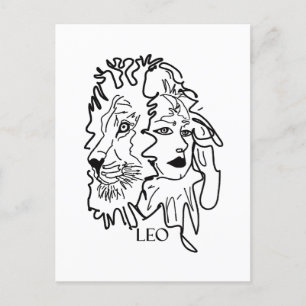 Carte Postale Je suis LEO