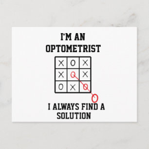 Carte Postale Je Suis Optométriste Je Trouve Toujours Une Soluti